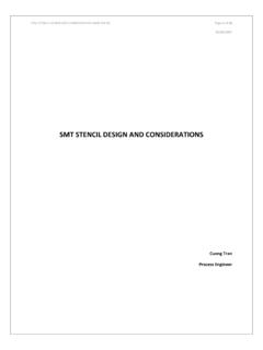 SMT STENCIL DESIGN AND CONSIDERATIONS - …