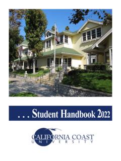 Student Handbook 021 - California Coast University