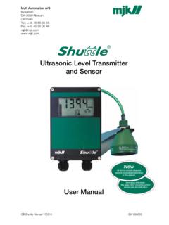 Ultrasonic Level Transmitter and Sensor - mjk.com