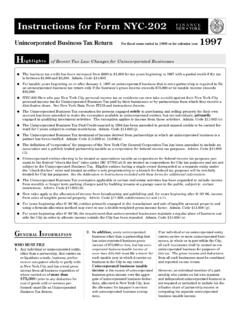 Instructions for Form NYC-202 Unincorporated Business Tax ...