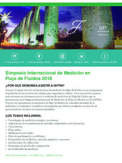 Simposio Internacional de Medici&#243;n en Flujo de Flu&#237;dos 2018