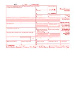2014 Form 1099-MISC - IRS tax forms