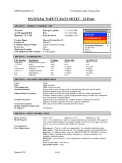 MATERIAL SAFETY DATA SHEET – 16 Point - Repair …