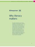 Why literacy matters - UNESCO