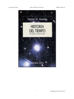 Historia del Tiempo - Stephen Hawking - Libros Maravillosos