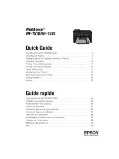 Quick Reference Guide - WorkForce WF-7510 / WF-7520