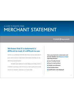 Merchant Statement Guide - Chase Paymentech