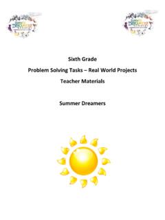6th MATH Real World Projects - Pittsburgh Public Schools