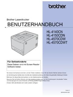 Brother Laserdrucker BENUTZERHANDBUCH