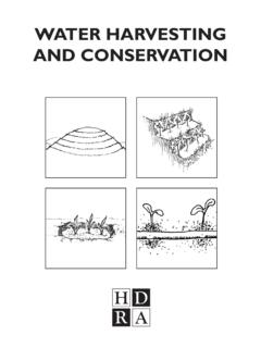 WATER HARVESTING AND CONSERVATION - SSWM