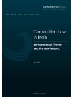 Competition Law in India - Nishith Desai