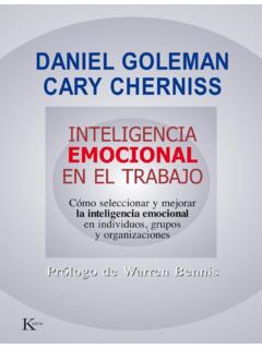 INTELIGENCIA EMOCIONAL EN EL TRABAJO (Spanish Edition)
