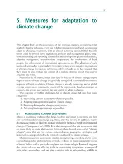 5. Measures for adaptation to climate change