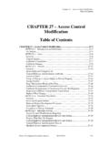 Chapter 27 - Access Control Modification