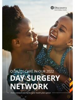 QUALITY CARE IN OUR 2022 DAY SURGERY NETWORK