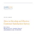 How to Develop an Effective Customer Satisfaction …