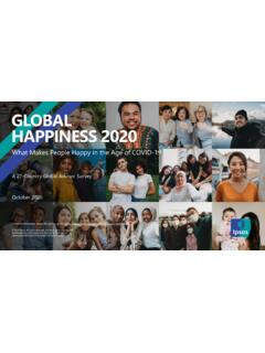 GLOBAL HAPPINESS 2020 - Ipsos