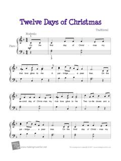 twelve-days-of-christmas-piano1 - Sheet Music, Lesson ...