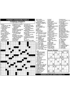 PREMIER CROSSWORD PUZZLE The Advocate / premier crossword puzzle the
