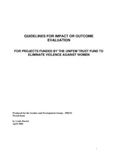 GUIDELINES FOR IMPACT OR OUTCOME …