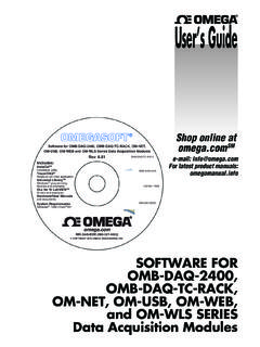 Data Acquisition Modules Software User Guide