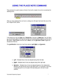 USING THE PLACE NOTE COMMAND - …