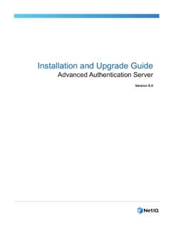 Installation and Upgrade Guide - netiq.com