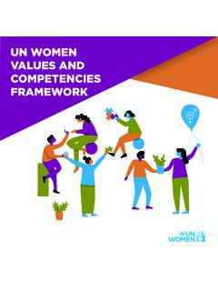 UN WOMEN VALUES AND COMPETENCIES FRAMEWORK