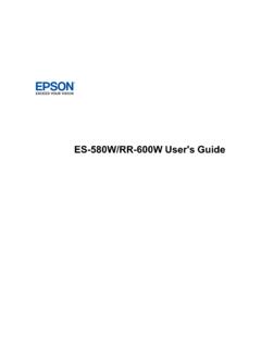 User's Guide - ES-580W/RR-600W - files.support.epson.com