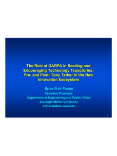The Role of DARPA in Seeding and Encouraging …