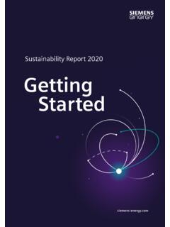 Sustainability Report 2020 Getting Started