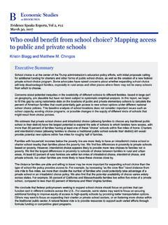 Who could benefit from school choice? Mapping access to ...