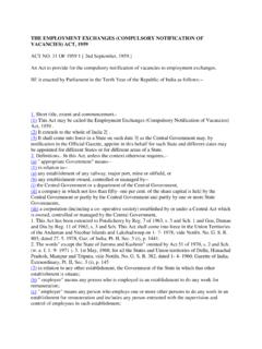 THE EMPLOYMENT EXCHANGES (COMPULSORY …