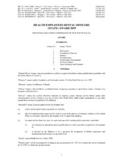 HEALTH EMPLOYEES DENTAL OFFICERS (STATE) AWARD 2019