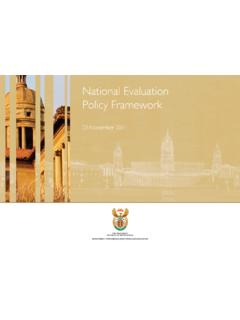 National Evaluation Policy Framework - DPME