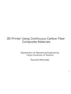 3D Printer Using Continuous Carbon Fiber Composite …
