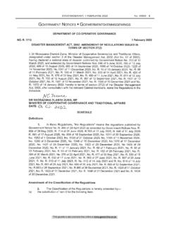 DEPARTMENT OF CO-OPERATIVE GOVERNANCE NO. R. 1715 …