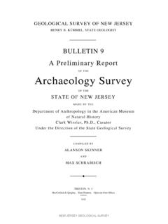GEOLOGICAL SURVEY OF NEW JERSEY