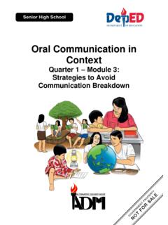 Oral Communication in Context - ZNNHS