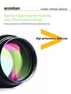 Top-Five Focus Areas for Improving Sales Effectiveness ...