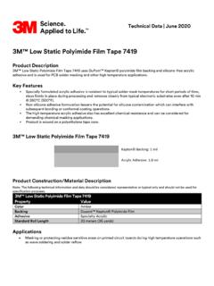 3M Low Static Polyimide Film Tape 7419