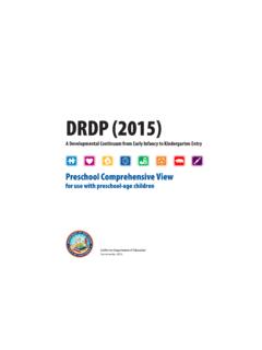 DRDP (2015) Preschool Comprehensive View