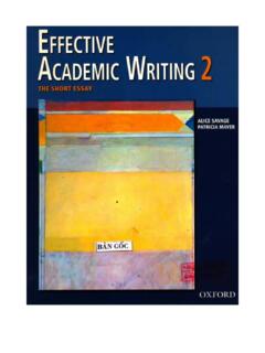 Effective Academic Writing 2 - shaoguangqing@gmail.com