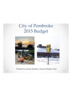 2015 Budget Presentation - Pembroke