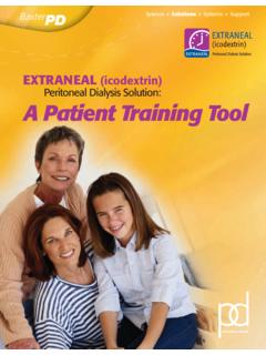 Peritoneal Dialysis Solution: A Patient Training Tool