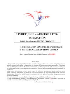 LIVRET JUGE ARBITRE F.F.Tir FORMATION - cdtsv.com