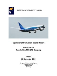 Operational Evaluation Board Report - easa.europa.eu