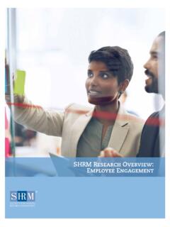Research Employee Engagement - SHRM