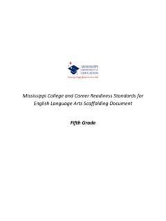 Mississippi College and Career Readiness Standards for ...