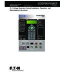 CL-7 Voltage Regulator Control Installation, …